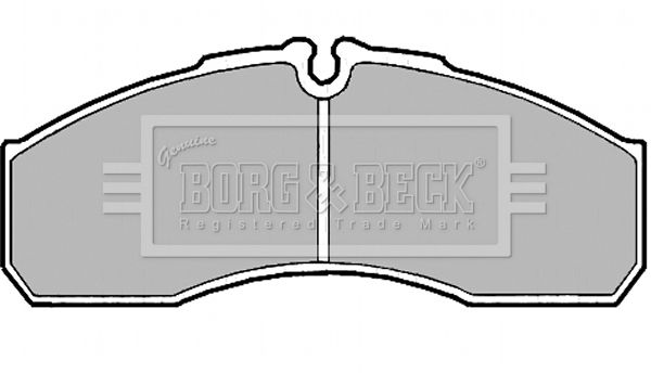 BORG & BECK Комплект тормозных колодок, дисковый тормоз BBP2181